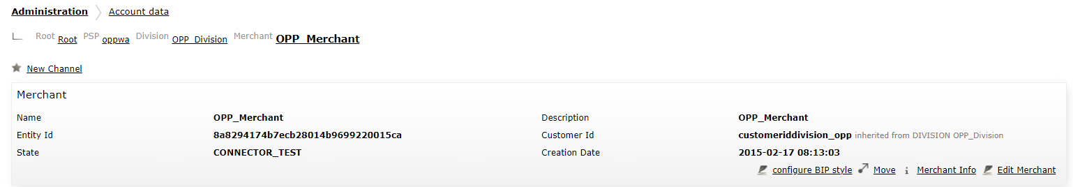 OpenCart: Credentials from the Payment Platform
