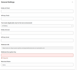Shopify (Copy & Pay): General Setting