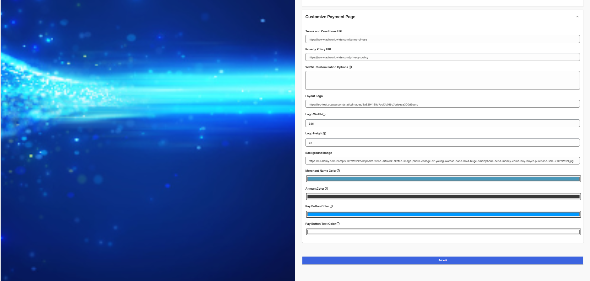 Shopify (Copy & Pay): Sample Configuration (continued)